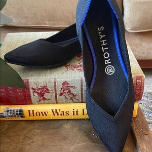 Rothy's Black and Blue Flats